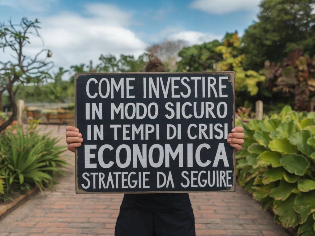 Come investire in modo sicuro in tempi di crisi economica: strategie da seguire